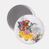 Tropische Verzauberung Magnet (Vorderseite/Rückseite)