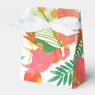 Tropische Vibes Florale Blätter Sommer Luau-Party Geschenkschachtel