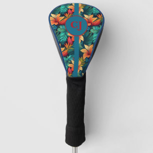 Tropische Vibes Türkis Blau Grün Golfkopfabdeckung Golf Headcover
