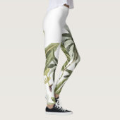 Tropische Vintage botanische Palmen Leggings (Rechts)