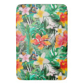 Tropische Vintage exotische Badematte (Vorderseite Vertikal)