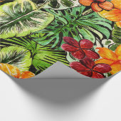 Tropische Vintage exotische Geschenkpapier (Ecke)