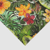 Tropische Vintage exotische Seidenpapier (Ausschnitt)