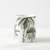 Tropische Vintage Hawaiianische Palmen Kaffeetasse (Mittel)