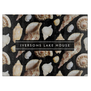 Tropische Vintage Muscheln Südostasiens Schneidebrett