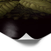 Tropische Vintage Vögel und Blumen Poster (Ecke)