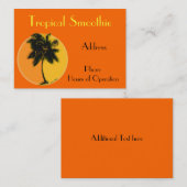 Tropische Visitenkarte (Vorne/Hinten)