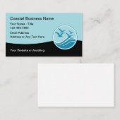 Tropische Visitenkarten an der Küste Visitenkarte (Vorne/Hinten)