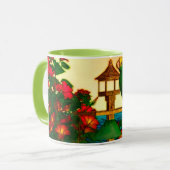 Tropische Vögel 1 "Papageien" Tasse (Vorderseite Links)