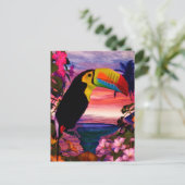 Tropische Vögel 2 "Toucans" Postkarte (Stehend Vorderseite)