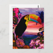 Tropische Vögel 2 "Toucans" Postkarte (Vorne/Hinten)