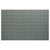 Tropische Vögel Blaues Blumenmuster Stoff (Fat Quarter (45,7 x 55,9 cm))