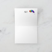 Tropische Vögel Danke oder leere Note Card (Innenseite)