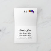 Tropische Vögel danken Ihnen oder löschen Dankeskarte (Innenseite)