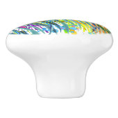 Tropische Vögel der Feder 2 Keramiken Keramikknauf (Seitenansicht)