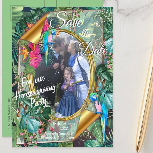 Tropische Vögel des Paradieses Einladung