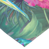 Tropische Vögel des Paradieses Tischdecke (Schrägansicht)