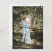 Tropische Vögel Elegant Whimsical Moderne Hochzeit Einladung (Rückseite)