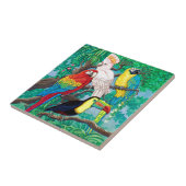 Tropische Vogel-Fliese Fliese (Seite)