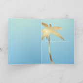 Tropische Vögel Floral Ombre Karte (Innenseite)