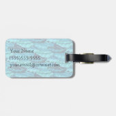 Tropische Vögel Gepäckanhänger (Rückseite horizontal)