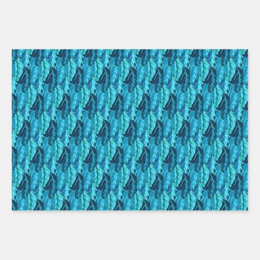 Tropische Vögel Geschenkpapier Set (Vorderseite 3)