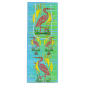 Tropische Vögel Geschenktüte Für Weinflaschen (Vorderseite)