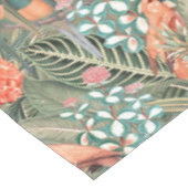 Tropische Vögel im Paradies Tischdecke (Schrägansicht)