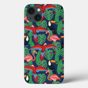Tropische Vögel in den hellen Farben Case-Mate iPhone Hülle