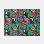 Tropische Vögel in den hellen Farben Fußmatte (Vorderseite)