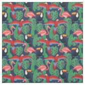 Tropische Vögel in den hellen Farben Stoff (Muster)