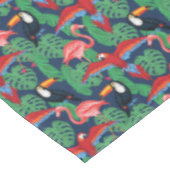 Tropische Vögel in den hellen Farben Tischdecke (Schrägansicht)