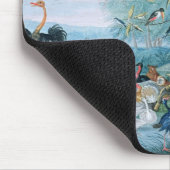 Tropische Vögel in einer Landschaft Mousepad (Ecke)