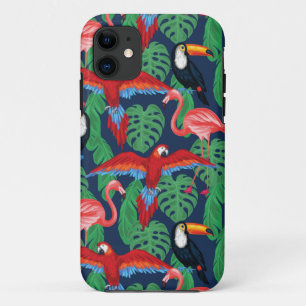 Tropische Vögel in hellen Farben Case-Mate iPhone Hülle