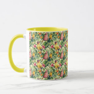 Tropische Vögel Kaffeetasse