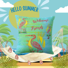 Tropische Vögel Kissen