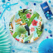 Tropische Vögel Pappteller (Party)