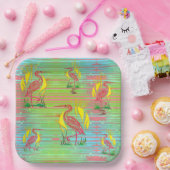 Tropische Vögel Pappteller (Party)