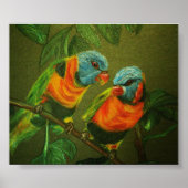 Tropische Vögel Poster (Vorne)