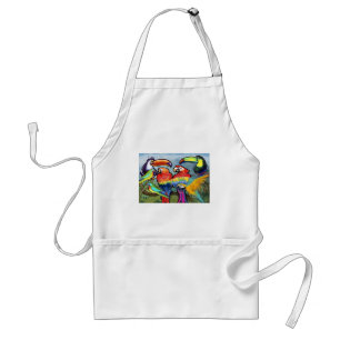 Tropische Vögel Schürze