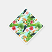 Tropische Vögel Serviette (Ecke)