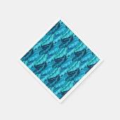 Tropische Vögel Serviette (Ecke)