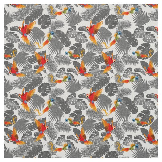 tropische Vögel Stoff (Muster)