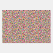 Tropische Vögel und Blume Geschenkpapier Set (Vorderseite 3)