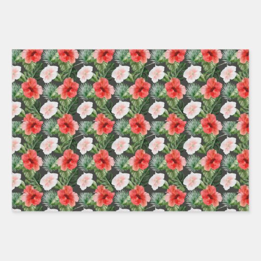 Tropische Vögel und Pflanze Trio Geschenkpapier Set (Vorderseite 3)