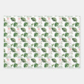 Tropische Vögel und Pflanze Trio Geschenkpapier Set (Vorderseite 2)