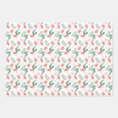 Tropische Vögel und Pflanze Trio Geschenkpapier Set (Vorderseite)