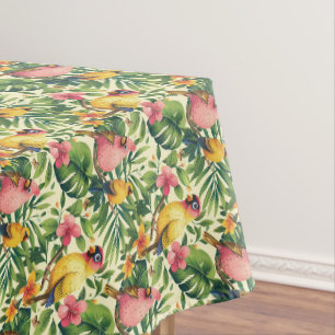 Tropische Vögel und Schmetterlinge Tablecloth Zuha Tischdecke