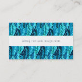 Tropische Vögel Visitenkarte (Rückseite)