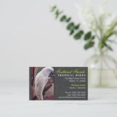 Tropische Vogel-Visitenkarte Visitenkarte (Stehend Vorderseite)